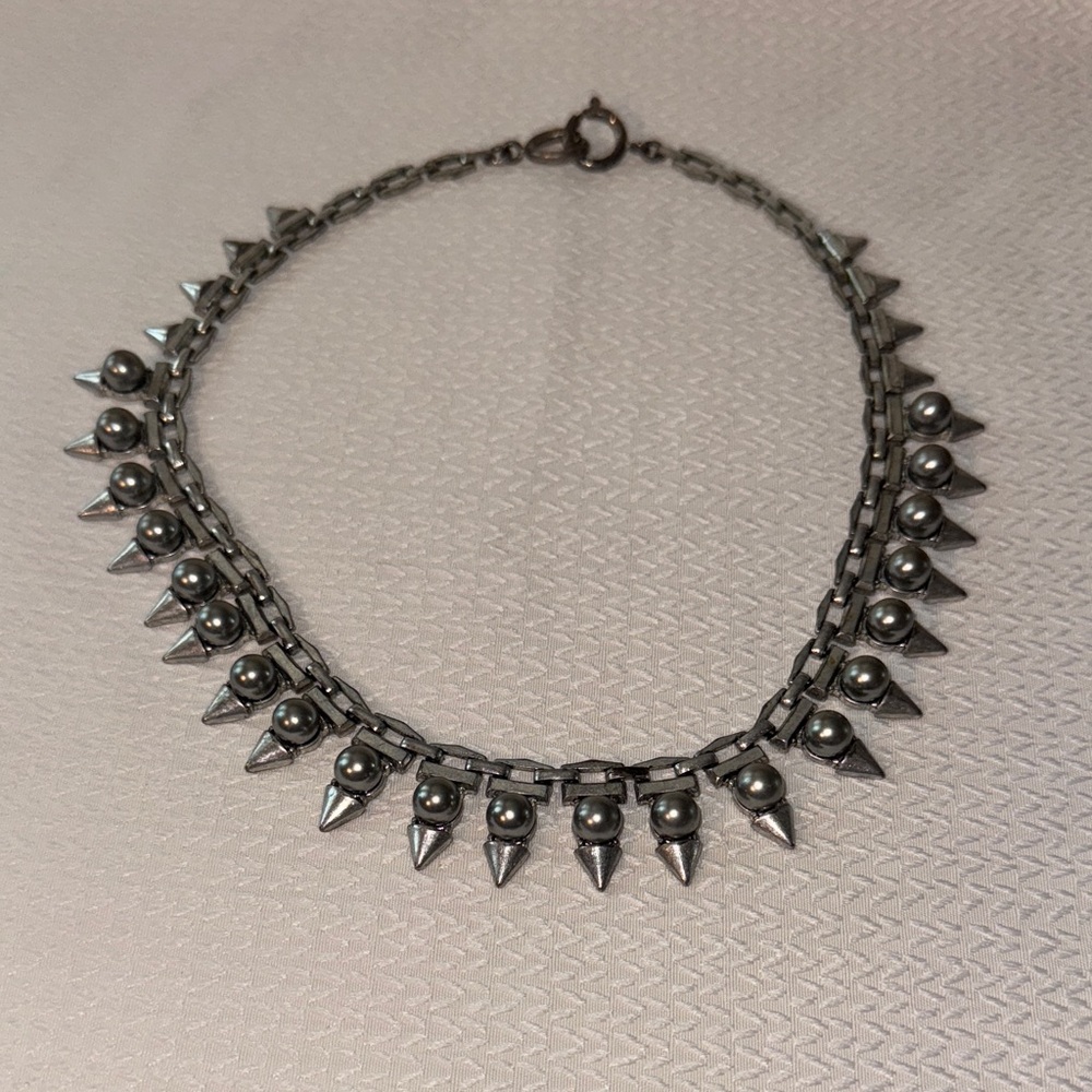 Stella & Dot Metallic Spike Necklace